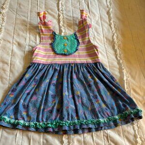 Matilda Jane Clothing Girls Size 10 EUC Sugary and Sweet Tunic
